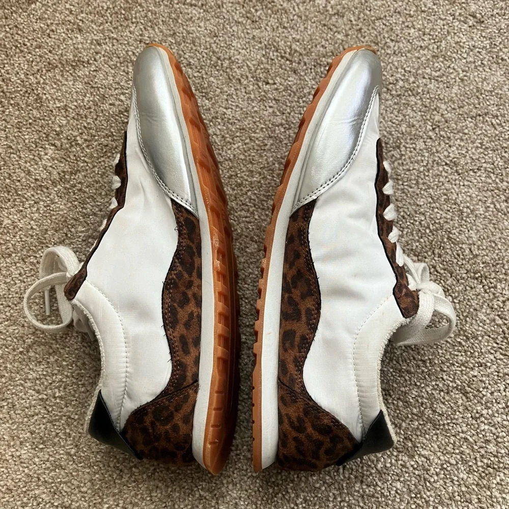 JF Kate Retro Animal‎ Print Lace Up Sneakers Size 12